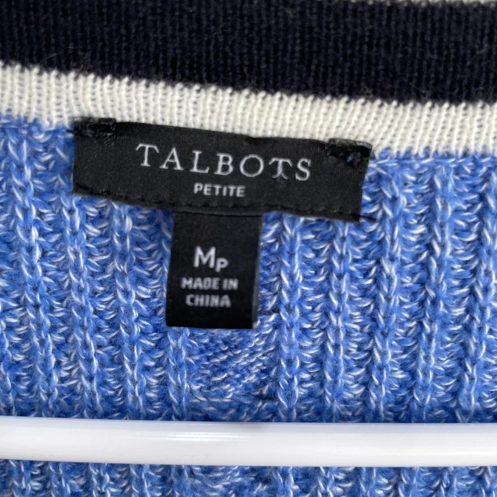TALBOTS BLUE CARDIGAN‎ SWEATER